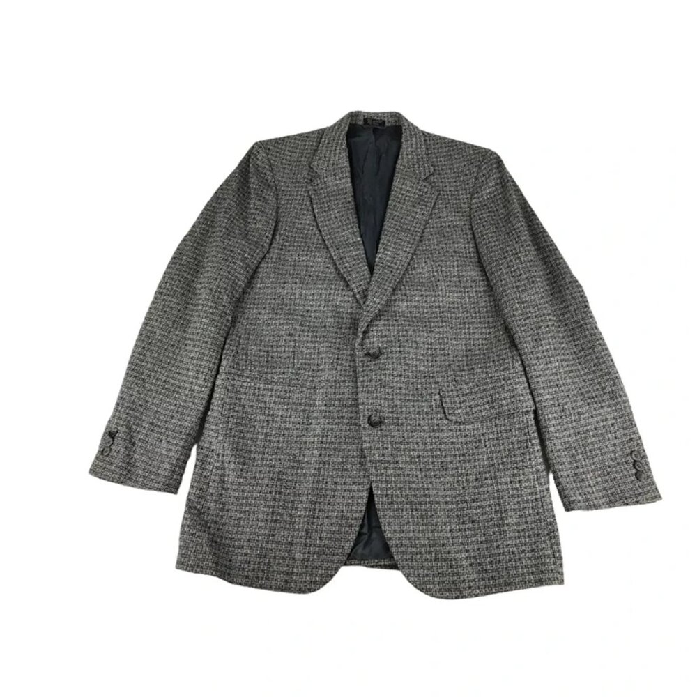 Jones New York Mens Gray Pockets Notch Collar Single Breasted Blazer Jacket 40L‎
